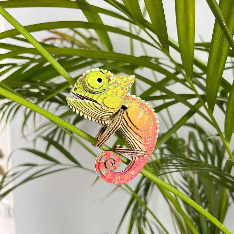 Öko-Puzzle 3D – Chamäleon