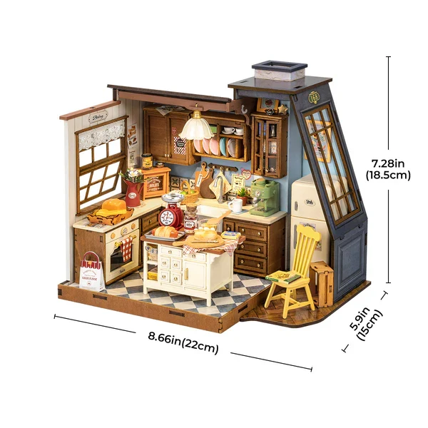DIY Miniature House - Baking Kitchen (Wood)