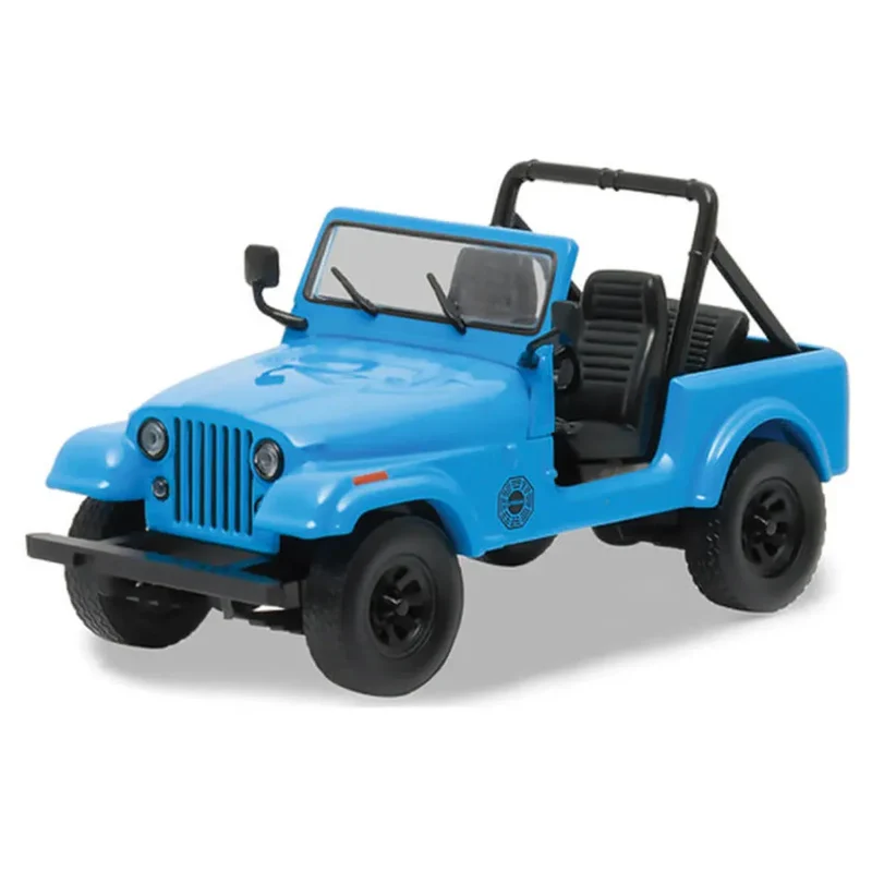 Greenlight - 1977 Jeep CJ - 7 Dharma Jeep - Lost (TV Series 2004 - 2010) - 1:18 - blau