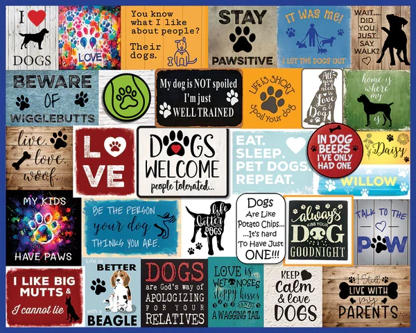 PFG I Love Dogs, Doug Banks (1000pcs) (Usage/Used - PUZZLES FOR GOOD)