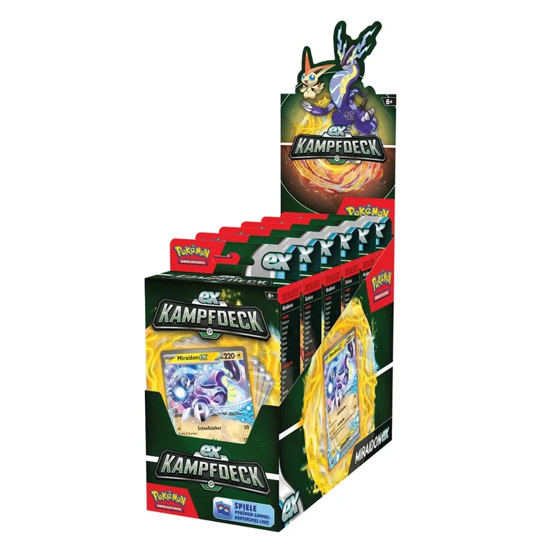 Pokémon - Ex Kampfdeck Juli Miraidon Ex oder Victini Ex - Deutsch