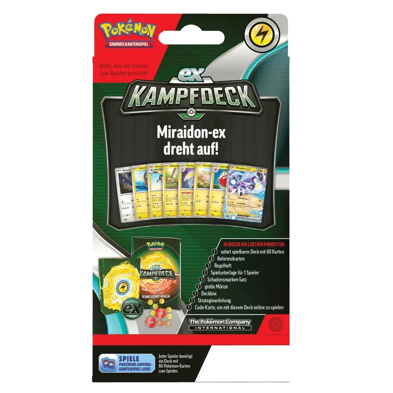 Pokémon - Ex Kampfdeck Juli Miraidon Ex oder Victini Ex - Deutsch
