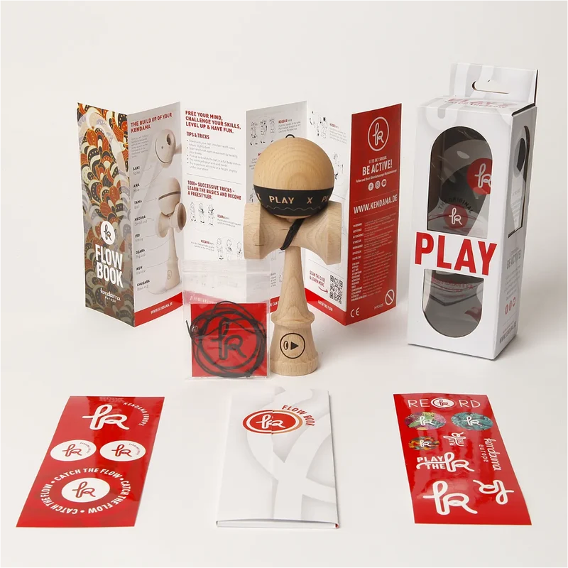 Kendama Europe - PLAY X Grip Kendama Black Nature