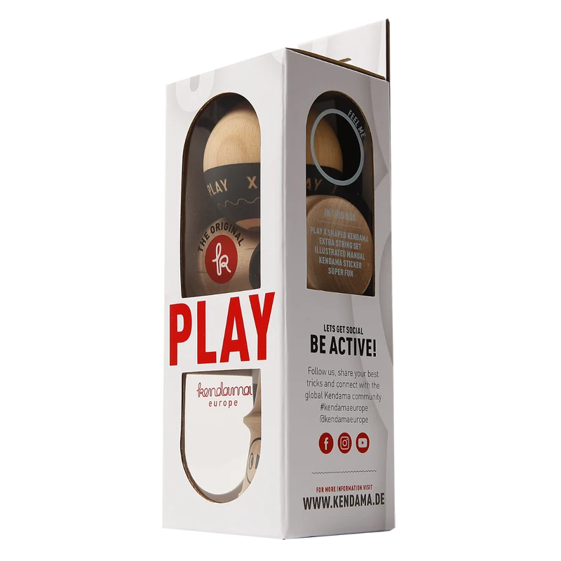 Kendama Europe - PLAY X Grip Kendama Black Nature