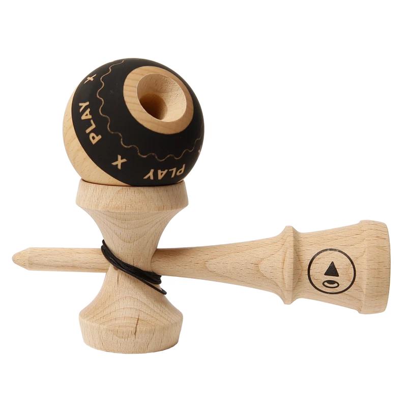 Kendama Europe - PLAY X Grip Kendama Black Nature