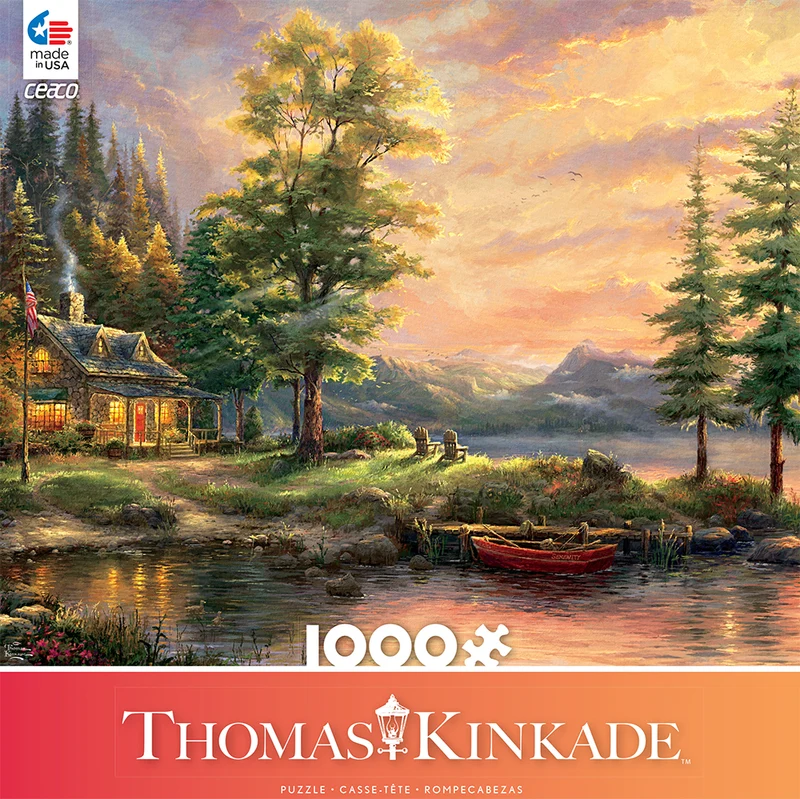 Morning Light Lake, Thomas Kinkade