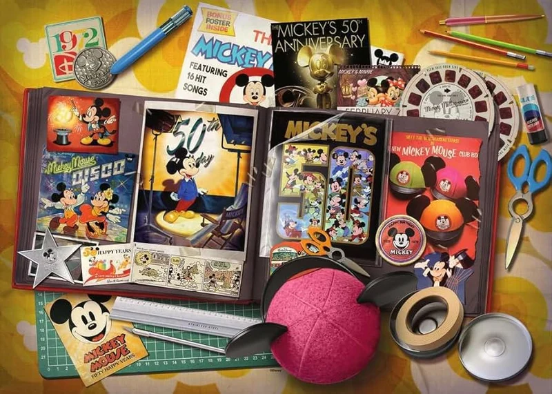 PFG Ravensburger Disney - 1970 Mickey Moments - Collector's Edition (Usage/Used - PUZZLES FOR GOOD)