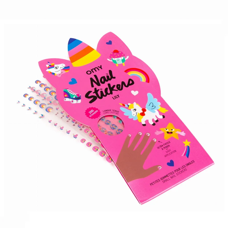 Nagelaufkleber – Lily 200 Stück