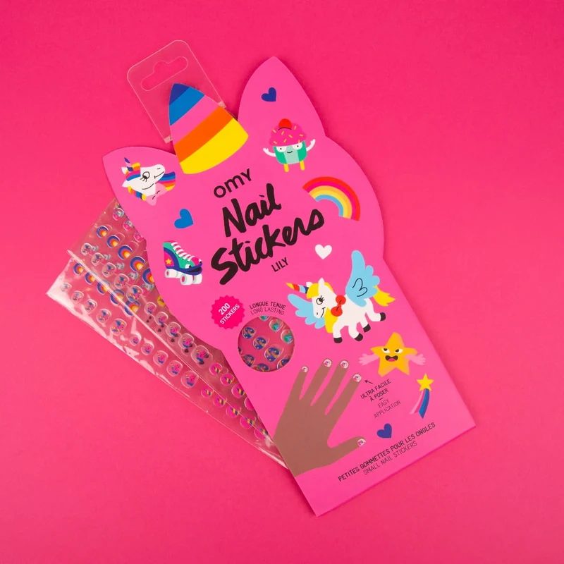 Nagelaufkleber – Lily 200 Stück