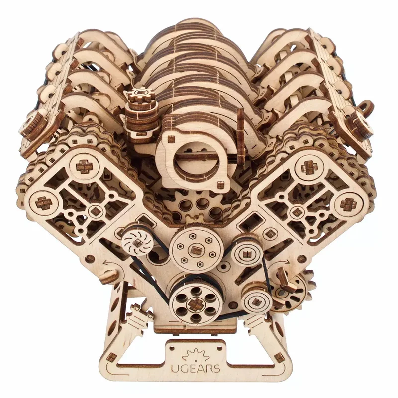 UGEARS 70264 - V8 Motor - 3D Holzbausätze