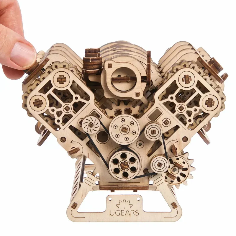 UGEARS 70264 - V8 Motor - 3D Holzbausätze