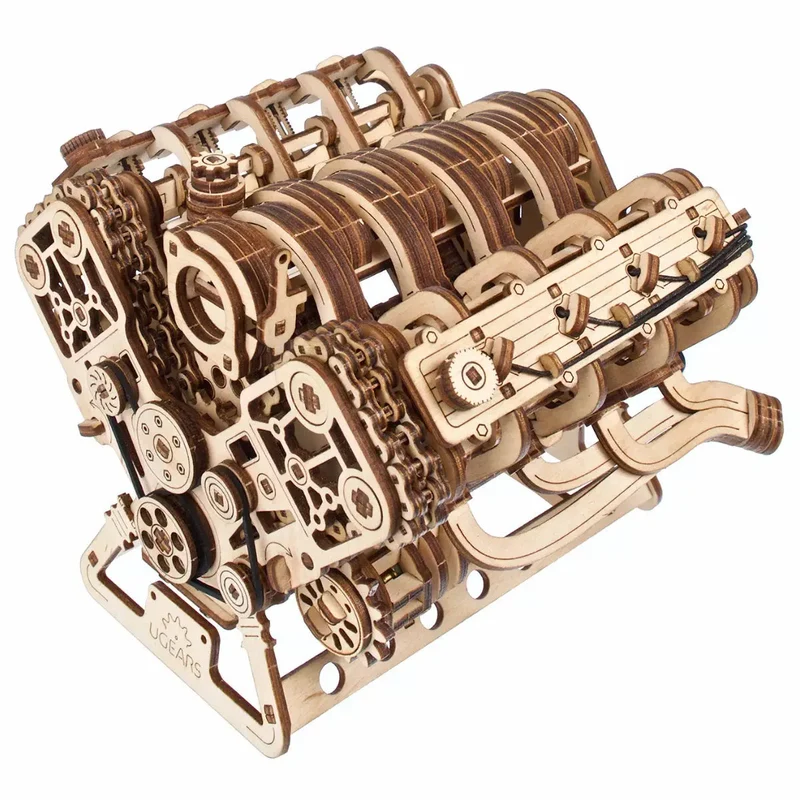 UGEARS 70264 - V8 Motor - 3D Holzbausätze