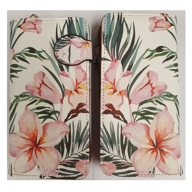 bb Klostermann 39834 - Langbörse - Floral - weiss - bunt