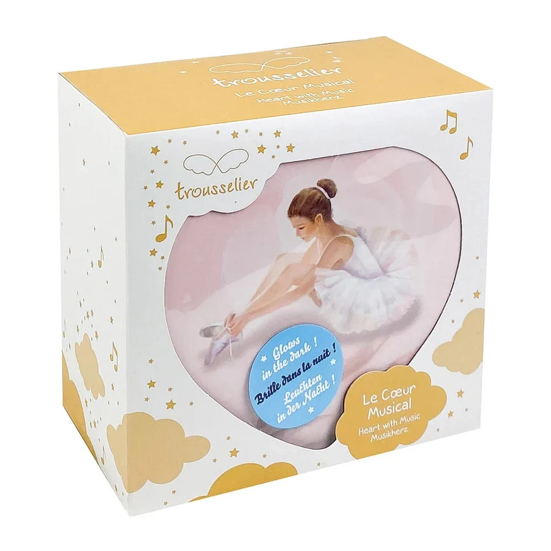 Trousselier Musikspieluhr Herz, Ballerina, nachtleuchtend