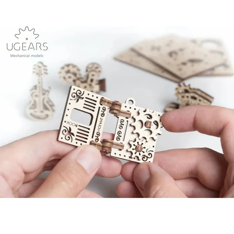 UGEARS 70041 - U - Fidgets Creation - Einsteigerset 3 - D Holzspielzeug