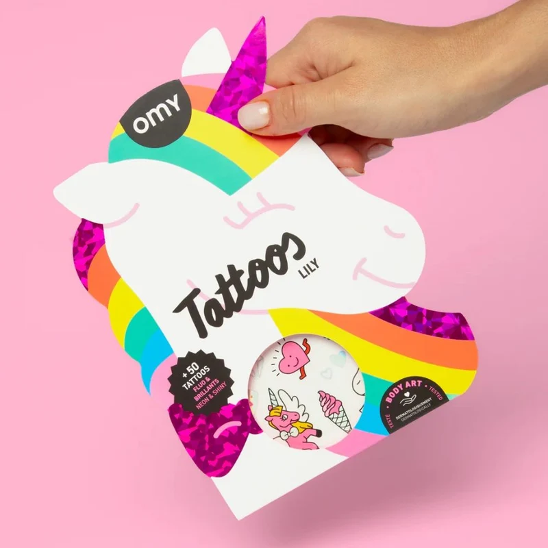 Tattoos für Kinder – Lily, 50 Stück