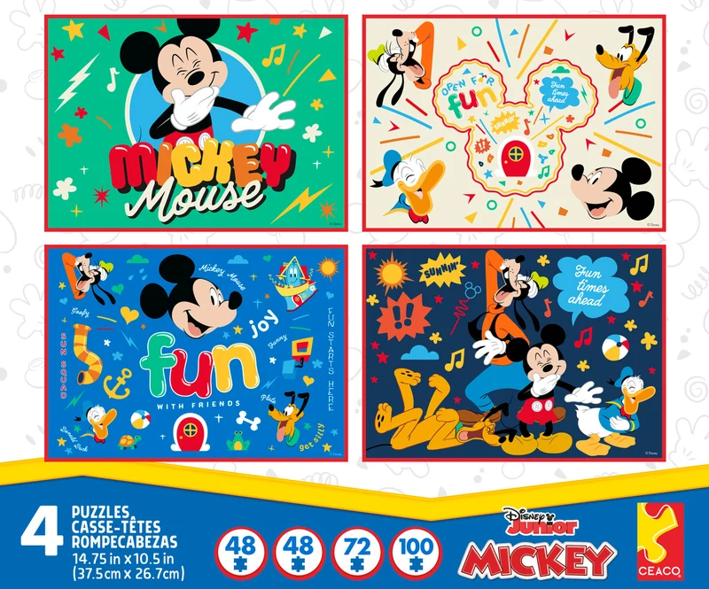Disney Mickey Mouse 4-in-1 Multipack (2x48, 72 & 100pcs)