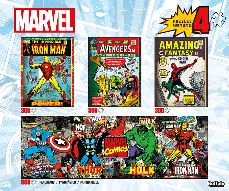 Marvel Comics - 4-in-1 Multipack (300 & 500pcs)