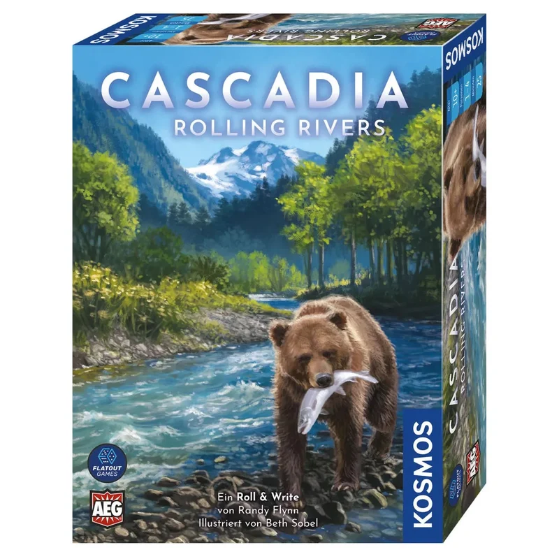 Kosmos - Cascadia Rolling Rivers - Roll und Write Spiel