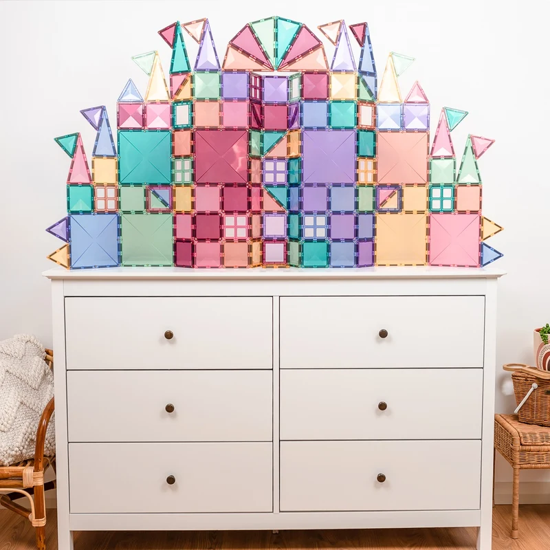 Magnetbausteine – Pastell Kreativ-Set 120 Teile