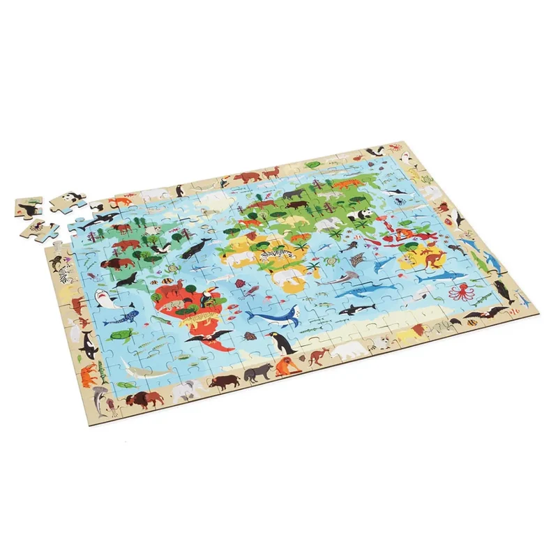 Scratch Europe - Entdeckerpuzzle Welt - 150 Teile