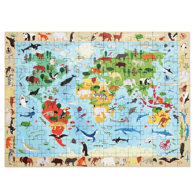 Scratch Europe - Entdeckerpuzzle Welt - 150 Teile