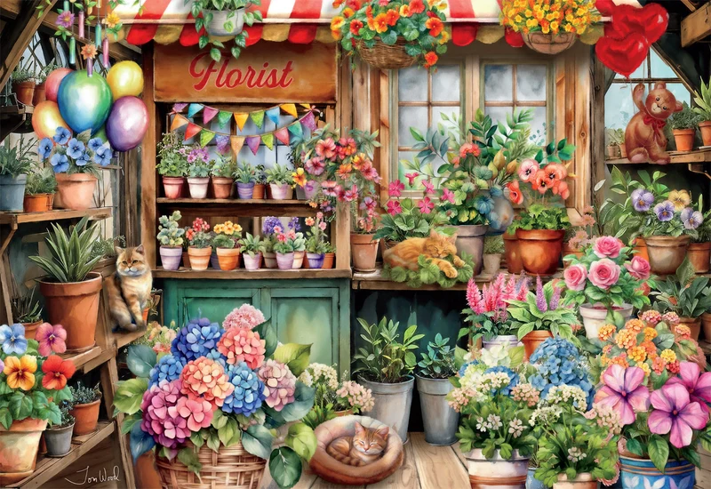 The Flower Shop, Tom Wood (2000pcs)