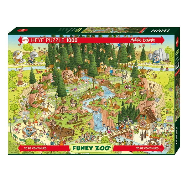 PFG Funky Zoo: Black Forest Habitat, Degano (1000pcs) (Usage/Used - PUZZLES FOR GOOD)