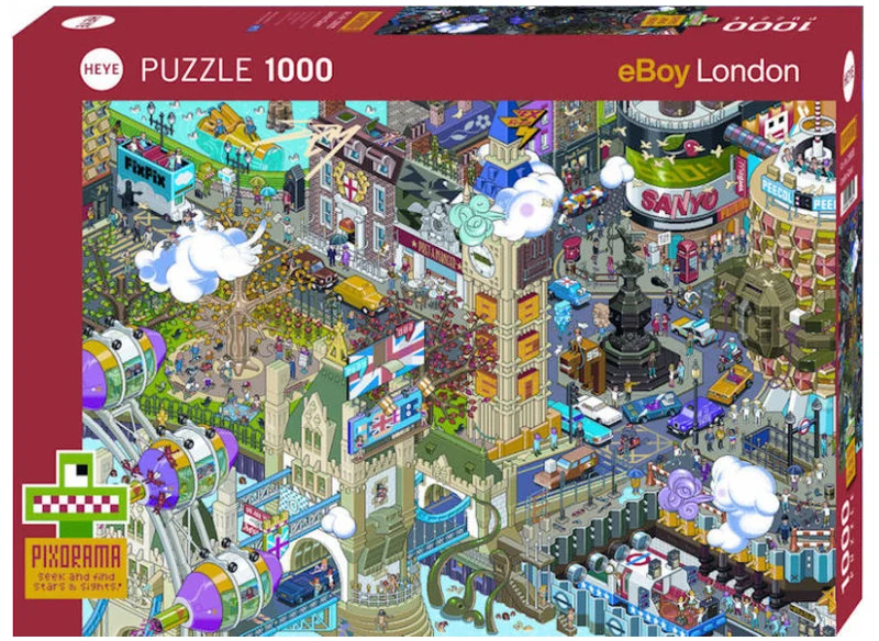 PFG Pixorama - London Quest, eBoy (1000pcs) (Usage/Used - PUZZLES FOR GOOD)