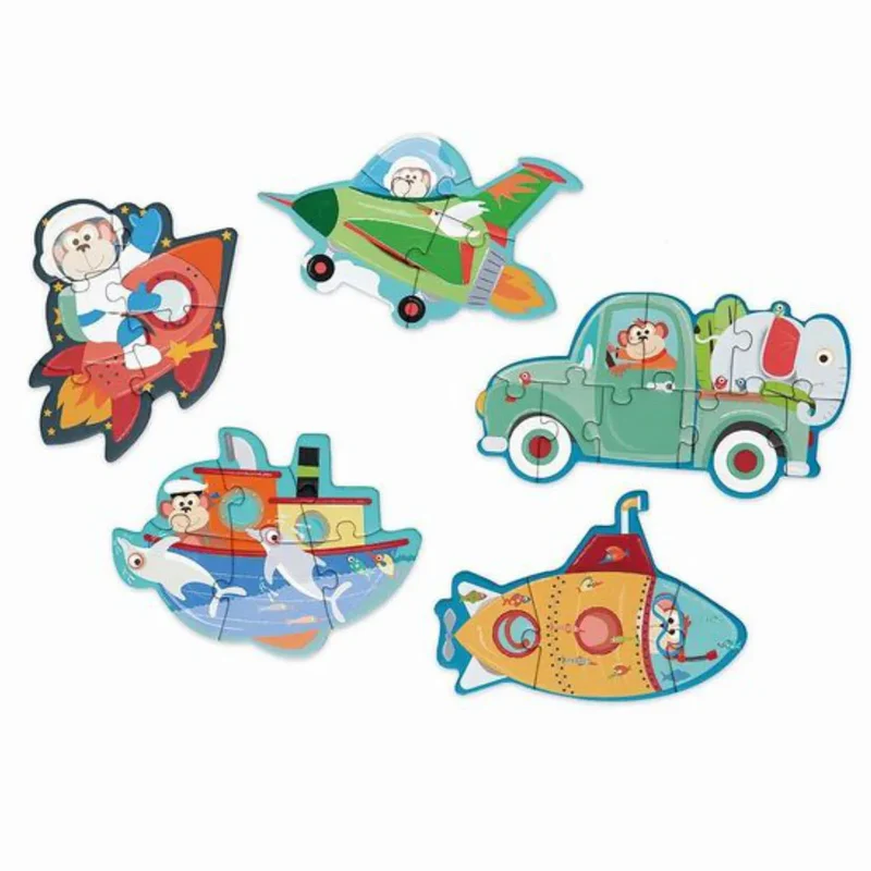 Scratch Europe - Starter Puzzle Fahrzeuge - 3 - 4 - 5 - 6 - 8 Teile