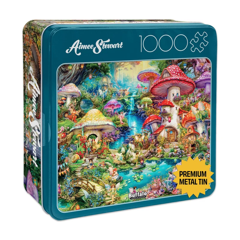 Collector Tin - Merry Mushroom Village, Aimee Stewart (1000pcs)