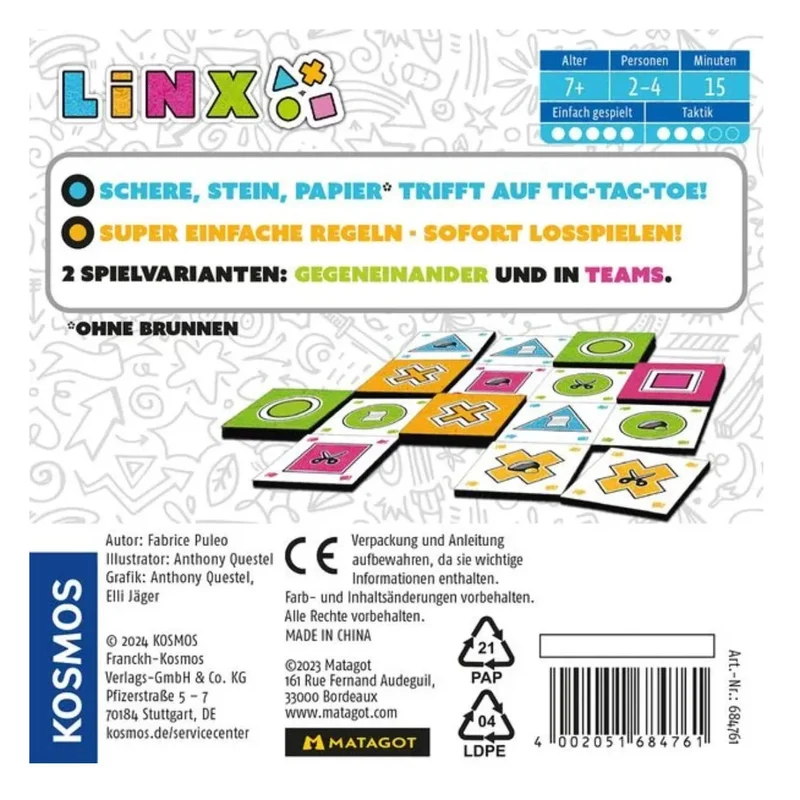 Kosmos - Linx Schere - Stein und TicTacToe - Taktikspiel