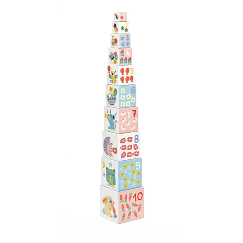 Djeco Baby Bloki Pyramide (10 Würfel)