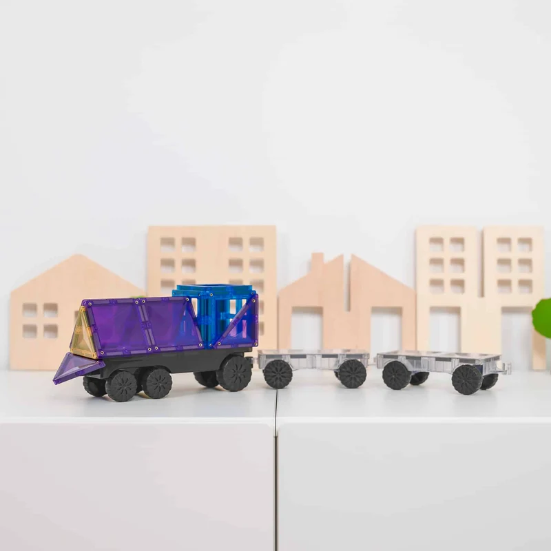 Magnetbausteine – Rainbow Transport-Set 50 Teile