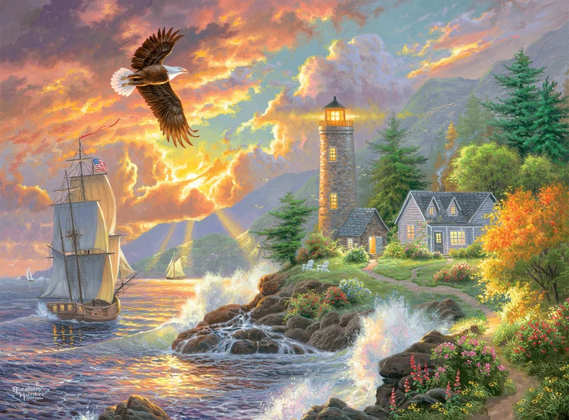 Seaside Light, Abraham Hunter (1000pcs)