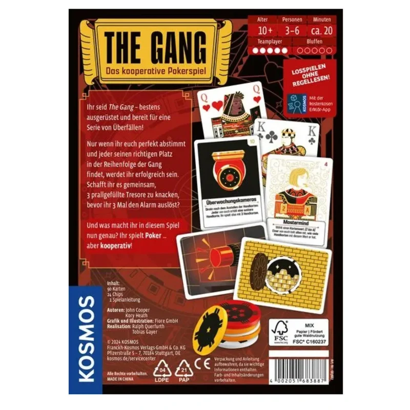 Kosmos - The Gang - das kooperative Pokerspiel