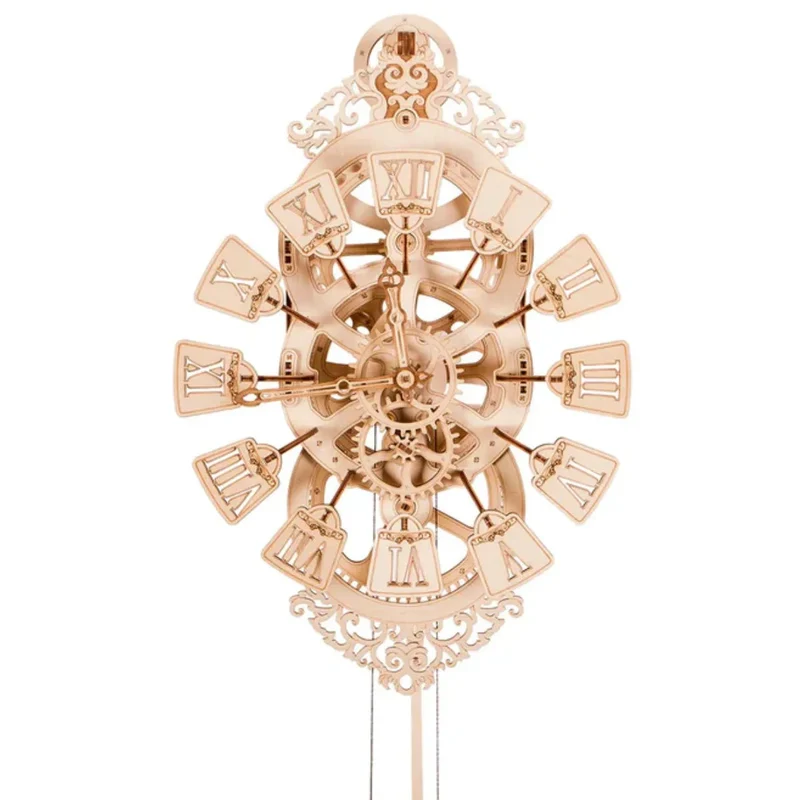 Wood Trick - Pendulum Uhr - Wanduhr – 3D Holzbausatz