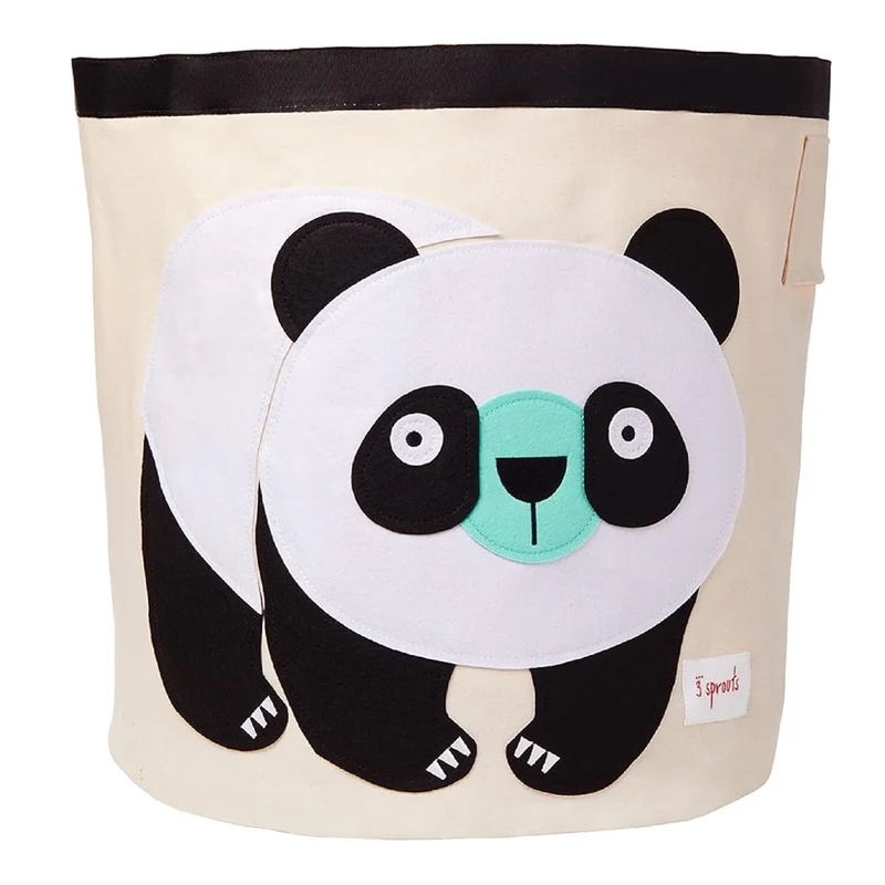 Großer Spielzeugkorb aus Baumwolle – Panda