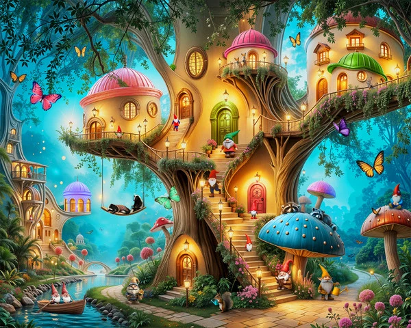 Gnome Treehouse Village (500pcs)