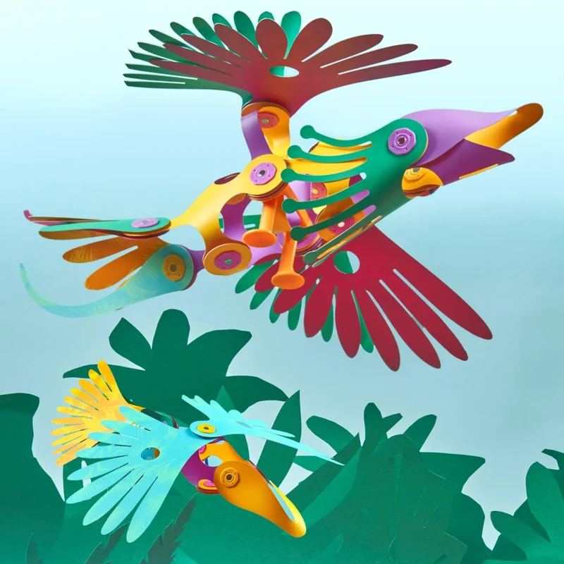 CLIXO Tropical Birds - Magnetspielzeug