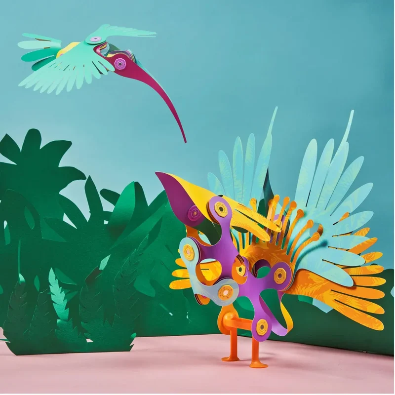 CLIXO Tropical Birds - Magnetspielzeug