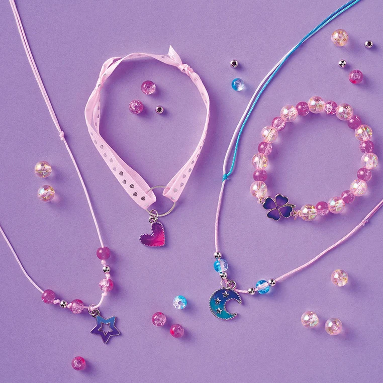 Kreatives Set zum Basteln von Schmuck – mit farbwechselnden Anhängern 6+