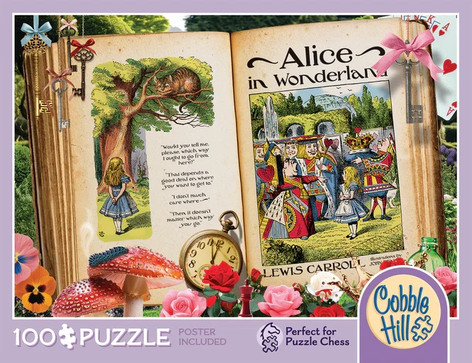 Puzzle Chess - Once Upon a Time - Alice in Wonderland (100pcs)