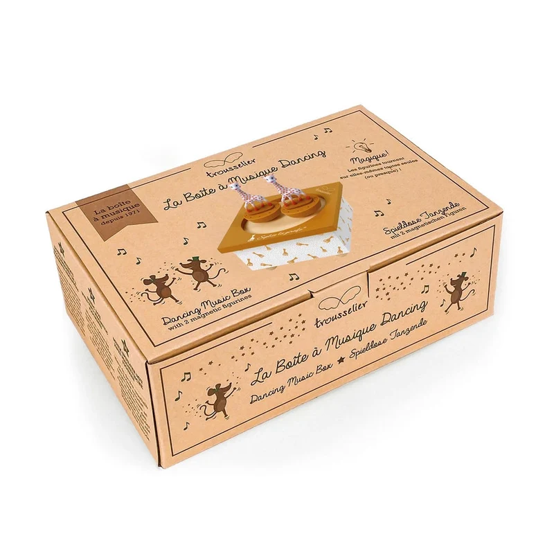 Trousselier Spieluhr tanzend Sophie la Girafe, Caramel magnetisch