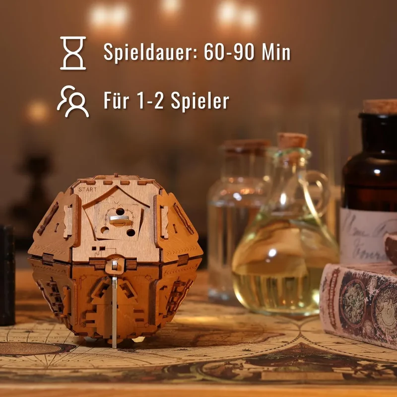 Puzzle Potato - Philosopher's Stone Escape Room Game - Puzzle Box (Metal Version)