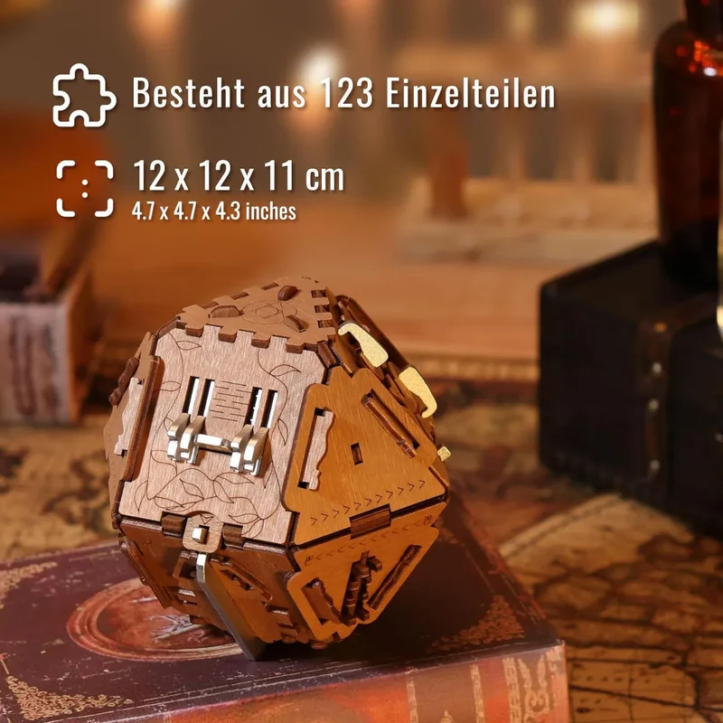 Puzzle Potato - Philosopher's Stone Escape Room Game - Puzzle Box (Metal Version)