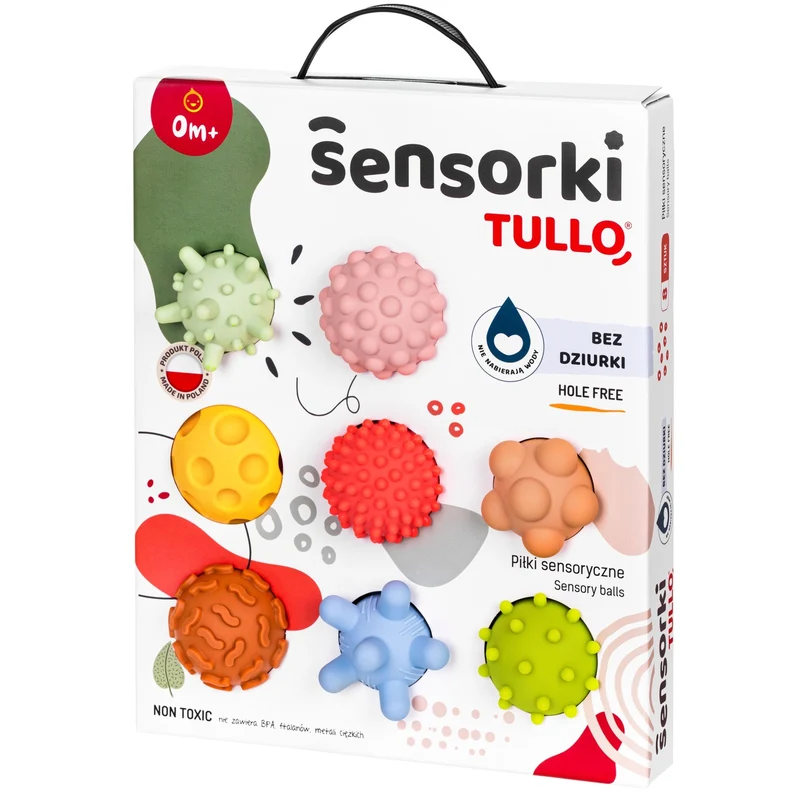 Sensorik-Bälle 8 Stück Pastell ohne Loch