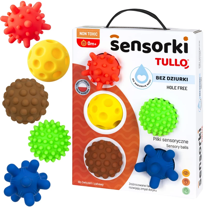 Sensorik-Bälle 5 Stück ohne Loch