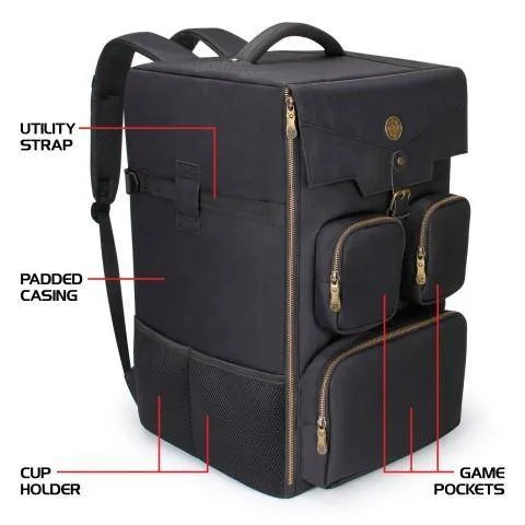 ENHANCE Board Game Backpack (schwarz)