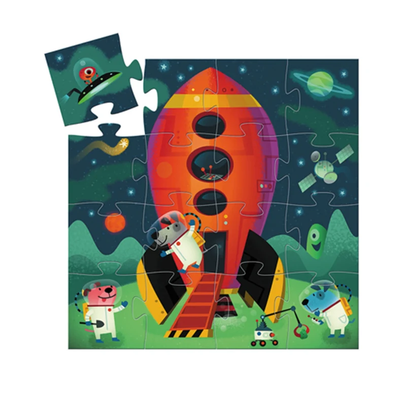 Djeko - Puzzle Rakete 16 Teile